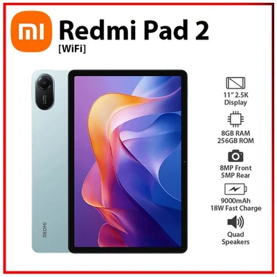 (Wi-Fi) Xiaomi Redmi Pad 2 8GB+256GB GREEN Octa Core Android PC Tablet (New) - Image 1 of 4
