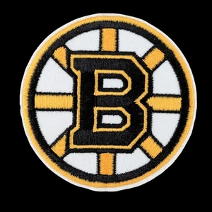 Boston Bruins Bügelbild Stickerei Patch, Bruins Spoked B Patch, NHL Bruins Patch - Bild 1 von 1