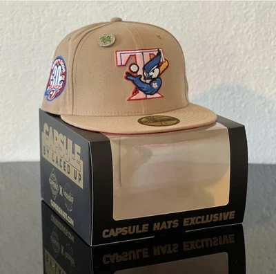 Gorra ajustada New Era 59Fifty colección cápsula Toronto Blue Jays talla 7 1/8 Foto 1 de 2