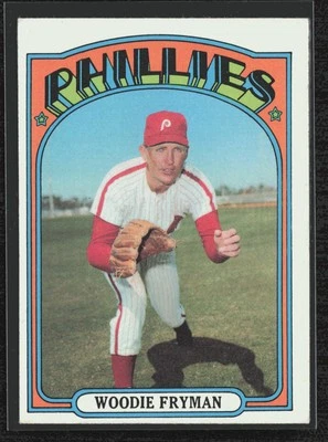 1972 Topps #357 Woodie Fryman Philadelphia Phillies WRITING ON BACK - Image 1 of 2