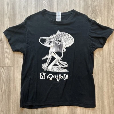 Camiseta El Quijote Hombre Talla M Vaquero Don Quijote Negra Foto 1 de 4