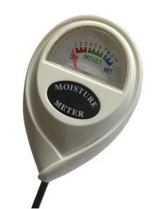 White Moisture Meter, Plant Soil Moisture Meter Indoor & Outdoor - Picture 1 of 10