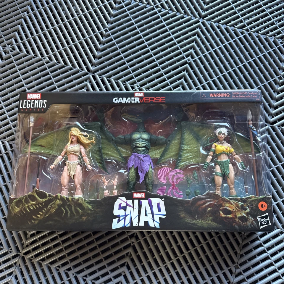 SDCC 2025 HASBRO MARVEL LEGENDS GAMERVERSE SNAP SAVAGE LAND PAQUETE DE 3 EN MANO Foto 1 de 2