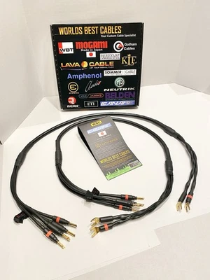 1 Pair Worlds Best Cable 3Ft Canare 4S11 Audiophile Grade HiFi Star-Quad Bi-Wire - Image 1 of 4