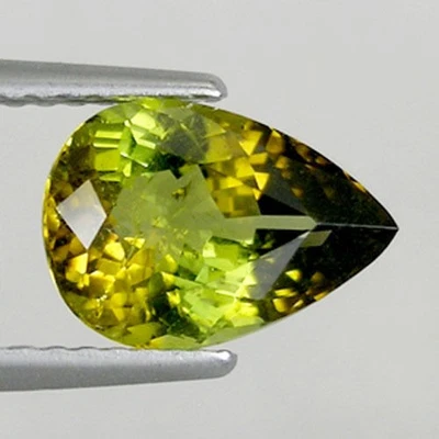 PIEDRA PRECIOSA TURMALINA NATURAL MOZAMBIQUE AMARILLO NARANJA MARRÓN 2,06 ct 2982 dl Foto 1 de 2