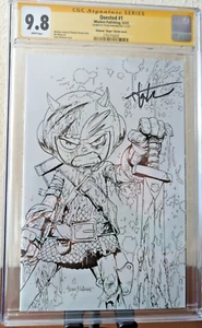 Quested #1 "Virgin" Sketch Cover Tyler Kirkham Autograph Variant CGC 9.8 - Picture 1 of 3