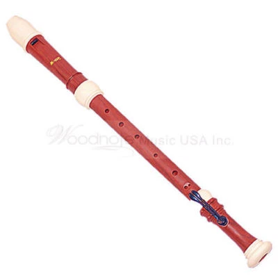 Woodnote-Pro. Wood Simulated & Ivory Tenor Recorder-Baroque Finger+Bag - Image 1 of 2