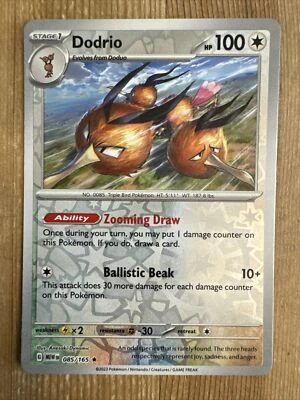 Dodrio - 085/165 - Holo Rare - Reverse Holo NM, English Pokemon Scarlet & Violet - Image 1 of 2