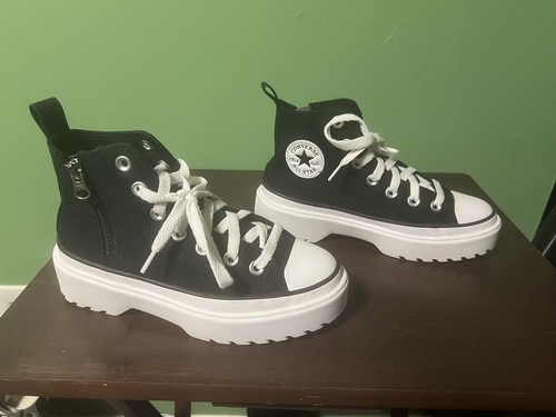 Scarpe Youth 2 Converse Chuck Taylor All Star alte con plateau A03846C
