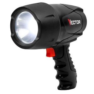 VECTOR 600 Lumen Waterproof Spotlight, FL5W10V, LED, Rechargeable Lithium, USB