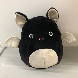 New Squishmallow 8” Emily the Bat Gold Silver Halloween 2021 Sparkle - Picture 1 of 2