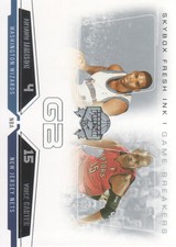 2004-05 SkyBox Fresh Ink Game Breakers #13 Vince Carter/Antawn Jamison