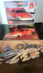 1992 & 1995 McDonald's Oldsmobile Funny Car Driver Cruz Pedregon & 2000 Frank P. - Picture 1 of 11