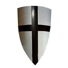 28 Zoll Tempelritter schwarzes Kreuz mittelalterlicher Schild kampfbereit...