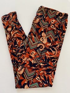New Lularoe TC Leggings Navy Arrows Paisley Unicorn Retired Orange Rainbow China - Picture 1 of 5