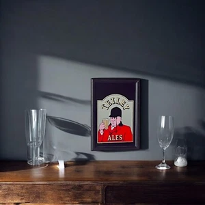 Tetley Ales Wooden Framed Small Mirror 33x23cm | Pub Mirror - Picture 1 of 2