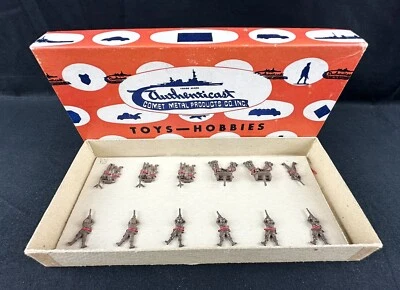 Authenticast Comet Toy Soldiers - Russian Infantry Machine Gunners - Metal - Image 1 of 4