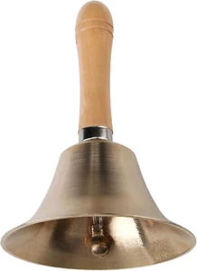 Super Loud Solid Brass Hand Call Bell - Picture 1 of 12
