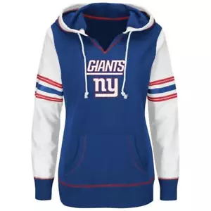 NEW YORK GIANTS HOODIE WOMEN'S MAJESTIC TOUCHDOWN OBSESSION SWEATSHIRT NWT - Picture 1 of 5