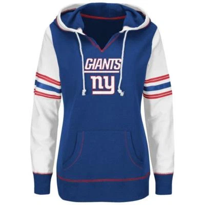 SUDADERA CON CAPUCHA PARA MUJER NEW YORK GIANTS MAJESTUOSA OBSESIÓN TOUCHDOWN NUEVA CON ETIQUETAS Foto 1 de 4