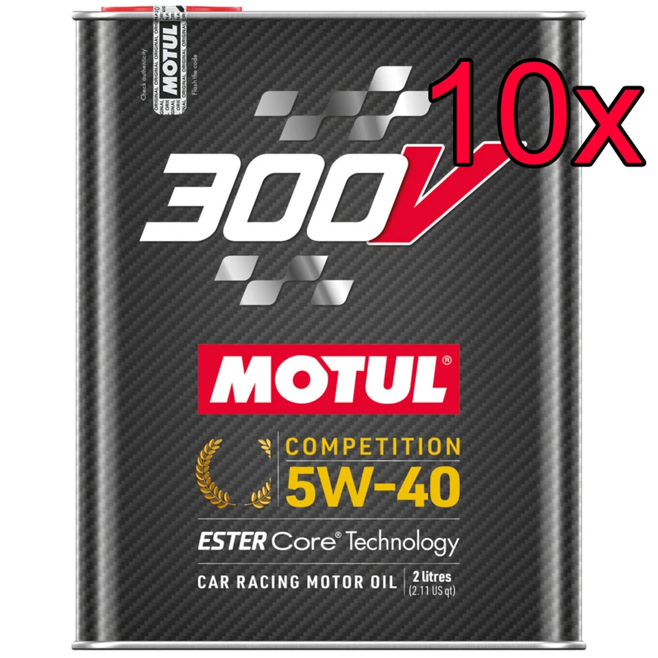 [Case of 10] Motul 300V Competition ESTER Core 5W-40 Engine Motor Oil 2L - Image 1 of 1