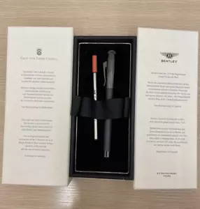 GRAF VON FABER-CASTELL BENTLEY 100 anniv Gray Silver Ballpoint Pen w/Box Limited - Picture 1 of 4