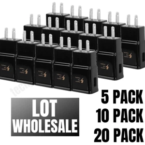 Wholesale For Samsung S20 S10 Adaptive Fast USB Wall Charger Power Adapter Plug - Picture 1 of 12