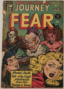 Journey Into Fear #9 settembre 1952 Superior PCH copertina horror pre-codice staccata - Foto 1 di 19