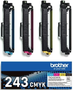 4x Brother TN-243 CMYK Toner Cartridges Multipack Compatibility HL-L3210CW New - Afbeelding 1 van 4