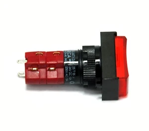 1pc DECA Push button Switch D16LMT1-2ab DPST Momentary AC/DC 12V or 24V Bulb - Picture 1 of 11