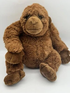 DAKIN LOU RANKIN FRIENDS ZACHARY GORILLA 13” PREOWNED Brown Soft Weighted Paws - Picture 1 of 8