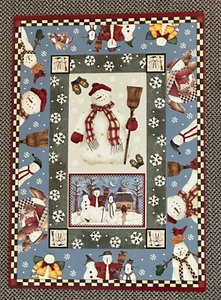 Vtg  WINTER SNOWMEN Frame and Die Cut Sheet from Debbie Mumm ~ New  7"x5" - Picture 1 of 2