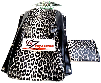 Vintage Arctic Cat Kitty Cat LEOPARD REPRODUCTION SEAT Cover & Handle Bar Cover - Image 1 of 4