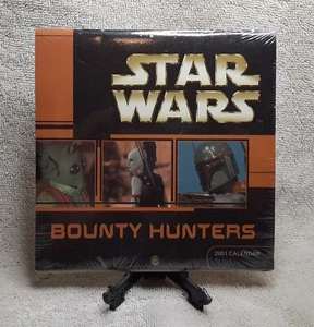 Sealed Star Wars BOUNTY HUNTERS 2001 6x6 Mini Golden Turtle Press Calendar FETT - Picture 1 of 2