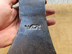 VERY RARE VINATGE GERMAN AXE HEAD "TIGER - SOLINGEN" PRE WWII ANTIQUE HATCHET - Picture 1 of 15