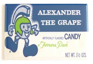 Alexander the Grape FRIDGE MAGNET candy box wrapper - Picture 1 of 3