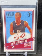 PJ Dozier 2021-22 Onyx Vintage Basketball Red Autograph #/25 Denver Nuggets