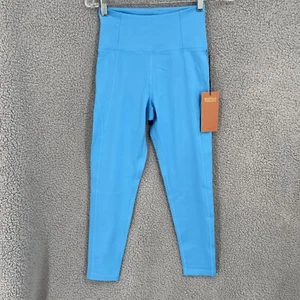 Pantalones de mujer Girlfriend Collective pequeños azules cintura alta legging compresivo NUEVO - Imagen 1 de 9