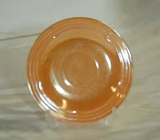 Old Vintage Peach 3 Band Saucer by Anchor Hocking Fire King Carnival Glass