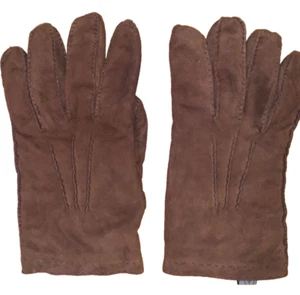 Mens Italian Lana Gloves Suede Leather SOFT Size 10 - Picture 1 of 6