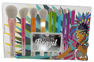 BH Cosmetics TAKE ME BACK TO BRAZIL 10 Piece Brush Set - Image 1 of 4