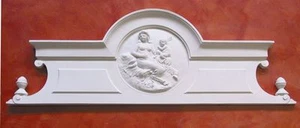 BASSORILIEVO IN GESSO BIANCO PB 007 41x120 cm. ARREDO INTERNI - Foto 1 di 1