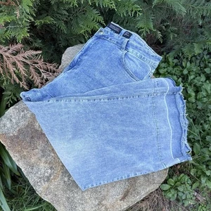 Pantalones de mezclilla City Chic para mujer Harley pierna ancha tiro alto talla 18 azul plus - Imagen 1 de 8