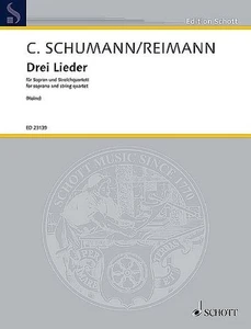 Drei Lieder: von Clara Schumann nach Gedichten von Heinrich Heine. Sopran u ... - Bild 1 von 5