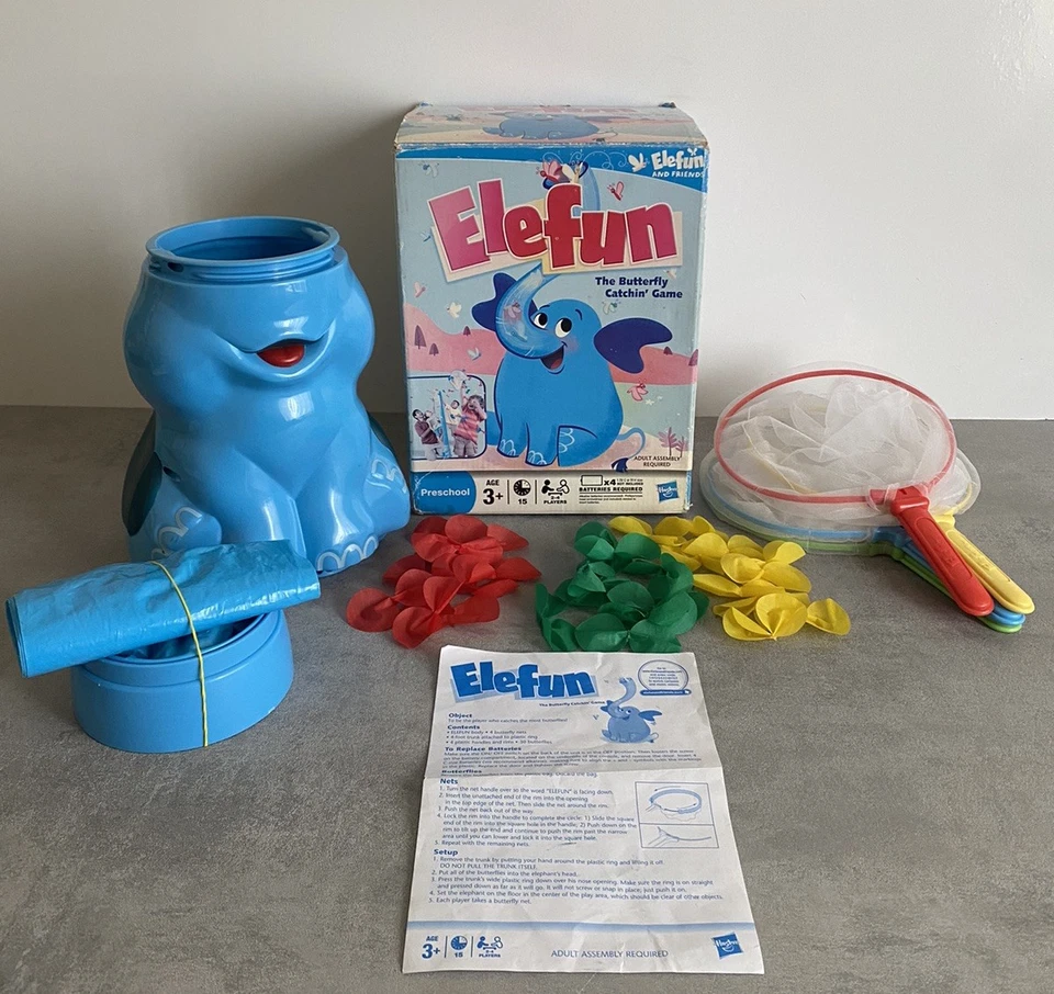 Elefun Butterfly Catching Game 2011 Hasbro Working 100% Complete Tested  - Image 1 of 4