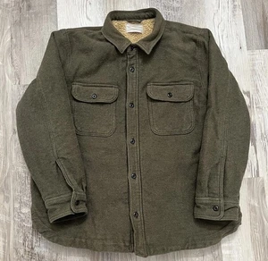 Everlane Sherpa Lined Jacket Women XL/Men L Green Heavy Chore Coat - Picture 1 of 8