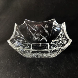 WATERFORD BAMBOO BOWL, Cut Lead Crystal, 6", Made in Ireland - Picture 1 of 6