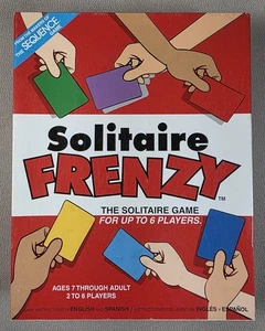 Solitaire Frenzy Fast Family Party Card Board Game JAX 2pk Sealed Cards - Picture 1 of 4