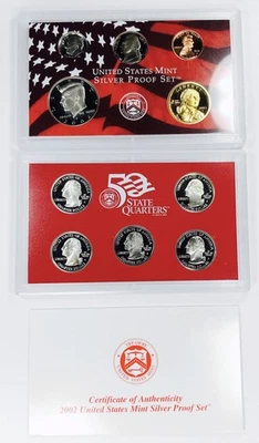 2002 S PROOF SET U.S. MINT! FLAWLESS COLLECTOR SET! AMAZING PIECES! NR #G1681 - Image 1 of 4