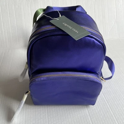 Mochila Vera Bradley PÚRPURA METÁLICA Mini Banbury Cuero Nueva con Etiquetas Foto 1 de 4